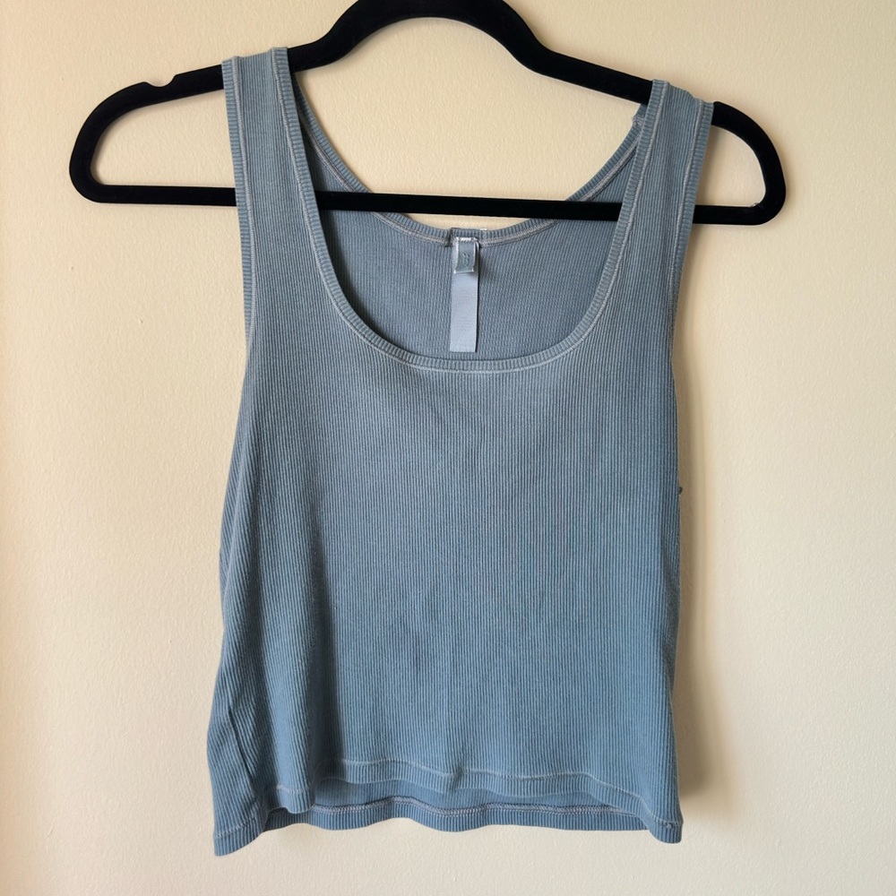 SKIMS blue tank top